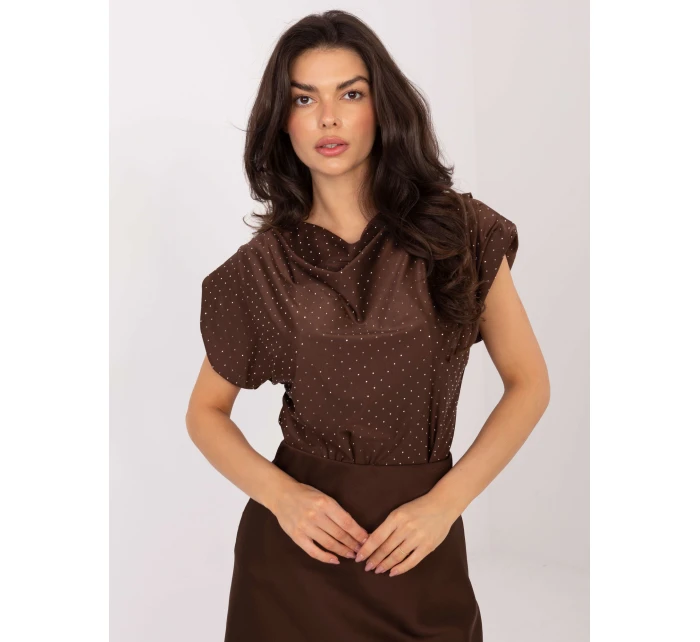 Bluzka MI BZ model 21795586 brązowy - FPrice Bluzka MI BZ model 21795586 brązowy - FPrice