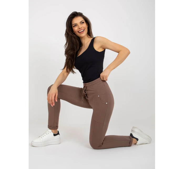 Tepláky RV DR 8696.20 hnědá