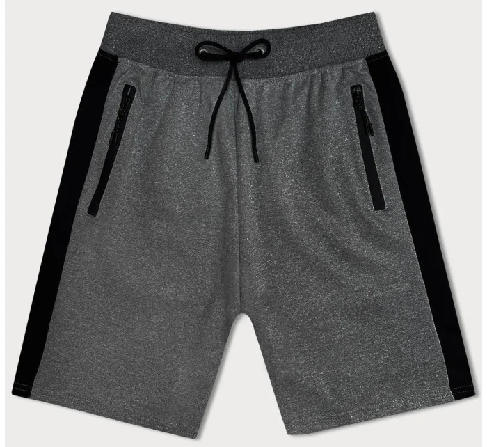 Tmavě šedé pánské sportovní kraťasy (8K281-5) Tmavě šedé pánské sportovní kraťasy (8K281-5)