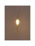 VÁNOČNÍ STROMEK SVĚTLA VENKOVNÍ / VNITŘNÍ SVĚTELNÝ ZÁVĚS 400 VEDL WW 200X200CM S DÁLKOVÝM OVLÁDÁNÍM TEPLÁ BÍLÁ