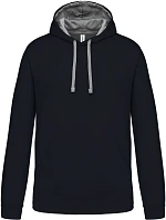 Kariban K 446 Kontrastní mikina s kapucí 20.K446 navy/fine grey