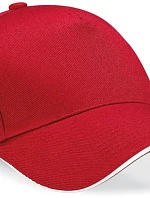 Beechfield B 15C 5 panelová sandwich kšiltovka 53.015C classic red/white