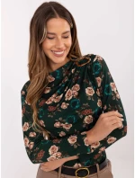 Bluzka IT BZ ciemny zielony model 21441075 - FPrice Bluzka IT BZ ciemny zielony model 21441075 - FPrice