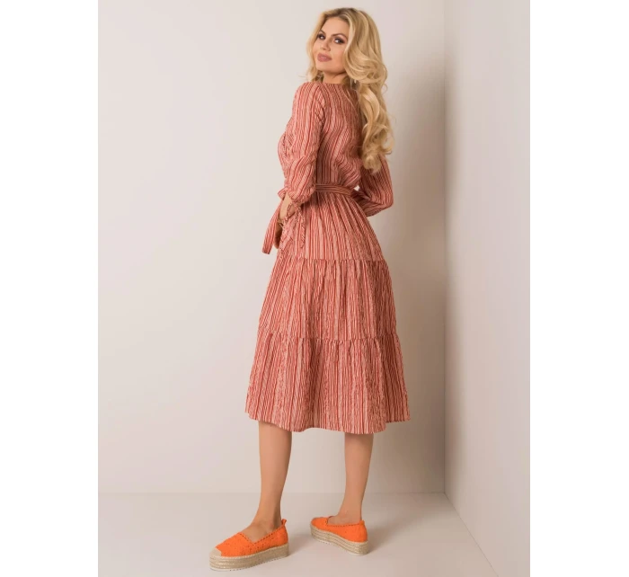 Šaty LK SK 508005.07P světle hnědá