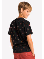 Volcano Regular T-Shirt T-Pattern Junior B02413-S22 Black