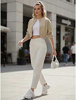 Dámské džíny UY2860 krémové - FashionStreet