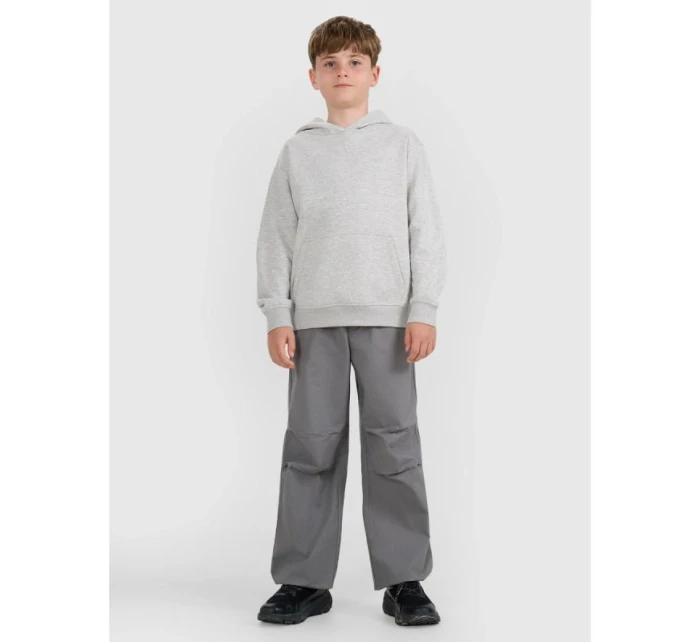 Chlapecká nepruhovaná mikina s kapucí 4F 4FJWMM00TSWSM1860-25M