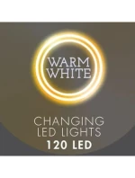 VÁNOČNÍ STROMEK SVĚTLA VENKOVNÍ/VNITŘNÍ SVĚTELNÝ ZÁVĚS 120 VEDL 300X60CM S DÁLKOVÝM OVLÁDÁNÍM TEPLÁ BÍLÁ