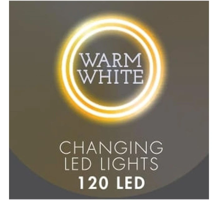 VÁNOČNÍ STROMEK SVĚTLA VENKOVNÍ/VNITŘNÍ SVĚTELNÝ ZÁVĚS 120 VEDL 300X60CM S DÁLKOVÝM OVLÁDÁNÍM TEPLÁ BÍLÁ