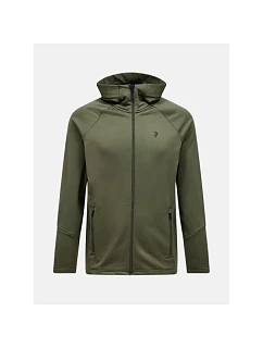 Mikina Peak Performance Rider Essentials Zip Hood Sweatshirt - pine needle/pine needle velikost: m