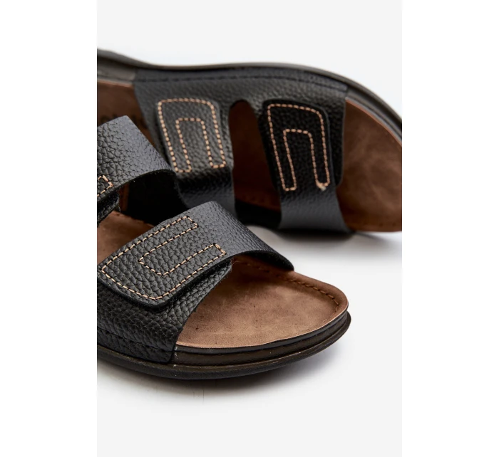 Pohodlné pánské sandály s na  černé model 21665818 - Inblu