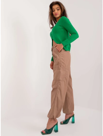 Spodnie model 19716219 jasny brązowy - FPrice Spodnie model 19716219 jasny brązowy - FPrice