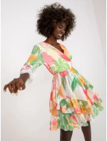 Šaty DHJ SK 0997 1.33X bílé a růžové