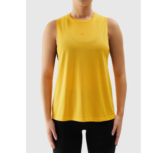 Dámské sportovní rychleschnoucí top loose 4F - oranžový Dámské sportovní rychleschnoucí top loose 4F - oranžový