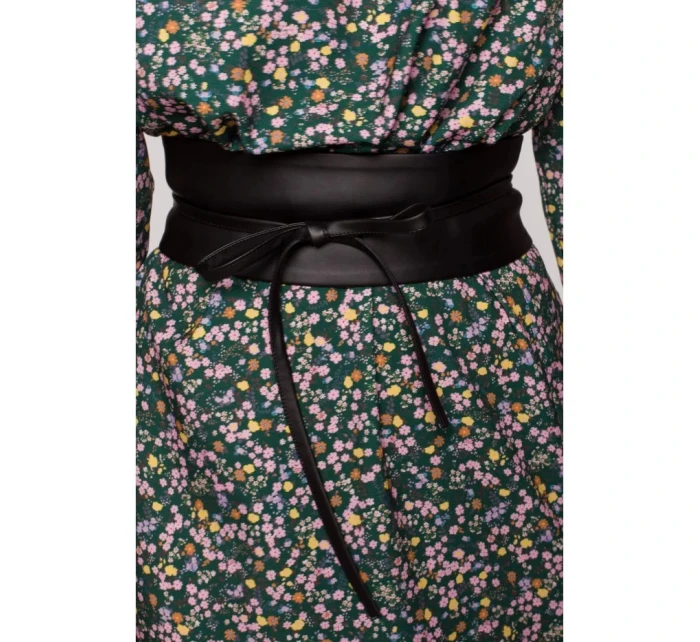 Dámský opasek z umělé kůže na zavazování M636 černý - MOE Dámský opasek z umělé kůže na zavazování M636 černý - MOE