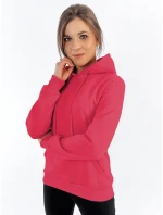 Dámská mikina BASIC s kapucí růžová BY1164 Dámská mikina BASIC s kapucí růžová BY1164