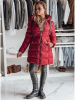 Dámská zimní bunda s kapucí GABRIELLE bordó FashionStreet TY4920