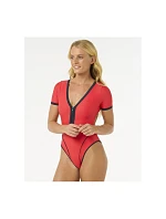 Plavky RIP CURL Bomba Ss Cheeky Surf Suit, červené Plavky RIP CURL Bomba Ss Cheeky Surf Suit, červené