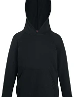 Fruit of the Loom Kids Lightweight Hooded Sweat Dětská mikina s kapucí 16.2009 black