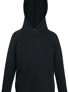 Fruit of the Loom Kids Lightweight Hooded Sweat Dětská mikina s kapucí 16.2009 black