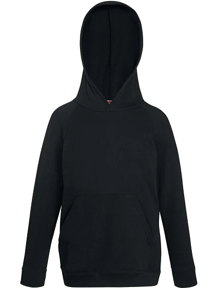 Fruit of the Loom Kids Lightweight Hooded Sweat Dětská mikina s kapucí 16.2009 black Fruit of the Loom Kids Lightweight Hooded Sweat Dětská mikina s kapucí 16.2009 black