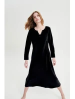 Obyčejné sametové šaty model 18937022 - Vamp