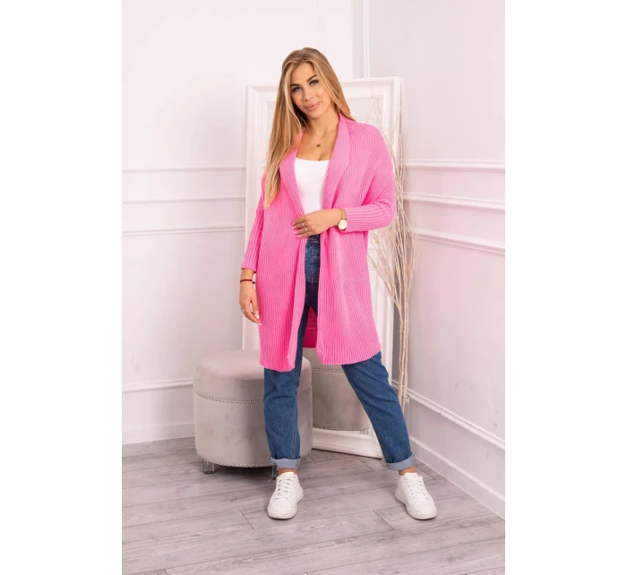 Svetr s netopýřími rukávy světle růžový