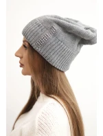 Dámská zimní čepice vlněná s  šedá model 21750394 - K-Fashion