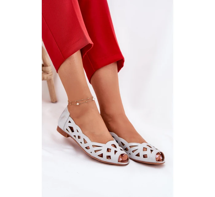 Vzorované baleríny s stříbrné model 21692877 - Boto Vzorované baleríny s stříbrné model 21692877 - Boto