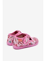 Dětské pantofle Milami na suchý zip Růžové Jasimrra