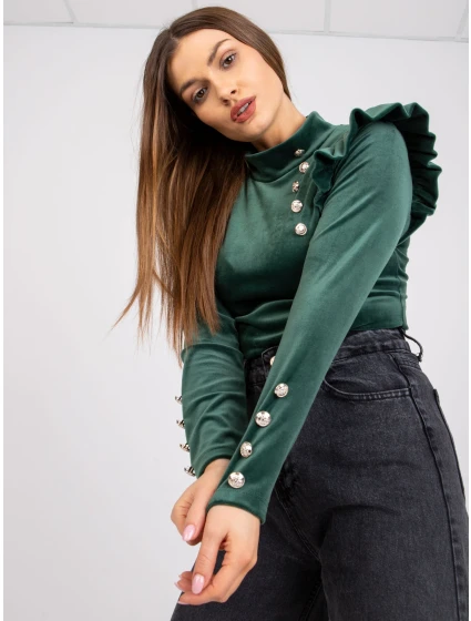 Halenka DHJ BZ 6533A.44P tmavě zelená