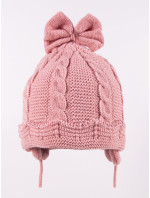 Dívčí zimní čepice model 17957074 Růžová - Yoclub