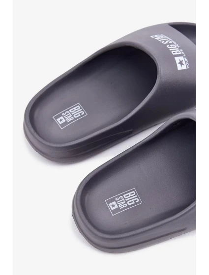 Pánské pěnové pantofle s logem Big Star – šedé