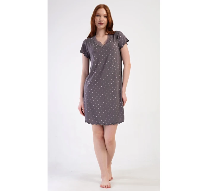 Dámská noční košile s krátkým rukávem Samanta Dámská noční košile s krátkým rukávem Samanta