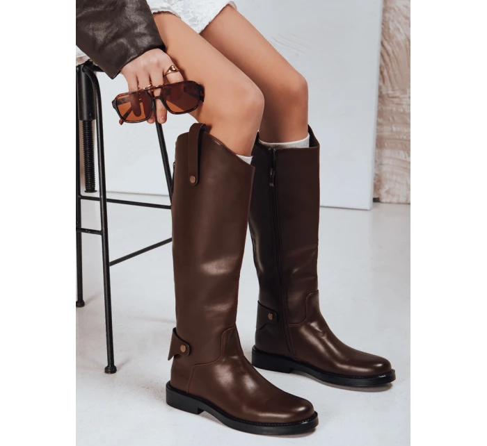 FashionStreet hnědé dámské boty ZY1329 FashionStreet hnědé dámské boty ZY1329