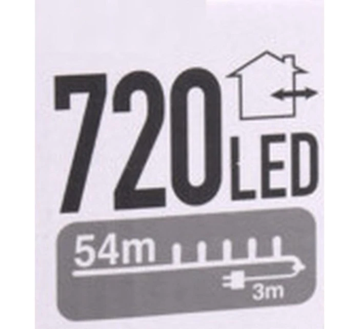 LAMPKI CHOINKOWE  720 LED BIAŁY model 21832479