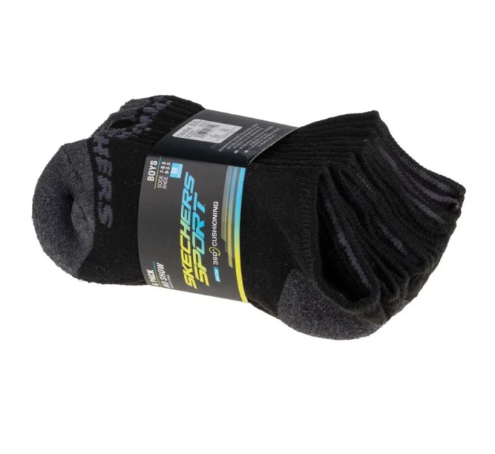 Skechers 6ks ponožek No Show S108264-BLK Skechers 6ks ponožek No Show S108264-BLK