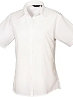 Premier PR 302 Popelínová halenka s krátkým rukávem 39.0302 white