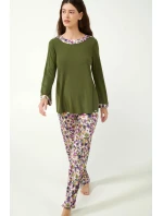 Dámské pyžamo s květinami model 20515374 - Vamp