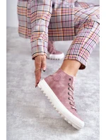 Dámské Tenisky Big Star Vysoké Zateplené Růžové model 21595916 - Big Star Shoes