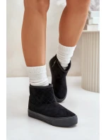 boty na zip s kožešinovou podšívkou Big Star černé model 21675210 - Big Star Shoes boty na zip s kožešinovou podšívkou Big Star černé model 21675210 - Big Star Shoes