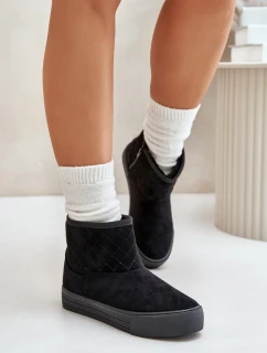 boty na zip s kožešinovou podšívkou Big Star černé model 21675210 - Big Star Shoes