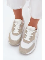 Dámské Kožené Sneakersy Big Star model 21705953 HiPoly System Bílé - Big Star Shoes Dámské Kožené Sneakersy Big Star model 21705953 HiPoly System Bílé - Big Star Shoes