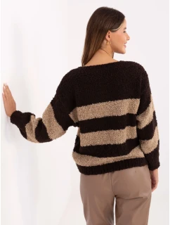 Sweter MI SW model 21441139 ciemny brązowy - FPrice