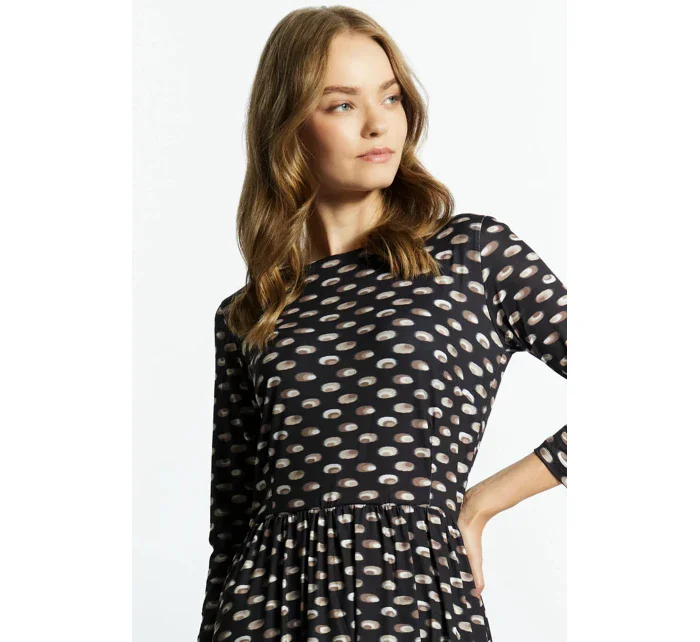 Elegantní dámské šaty model 19381686 černé Monnari - BeWear