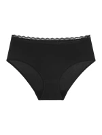 Dámské kalhotky Feel Of Cotton Midi 2P - BLACK - černé 0004 - TRIUMPH