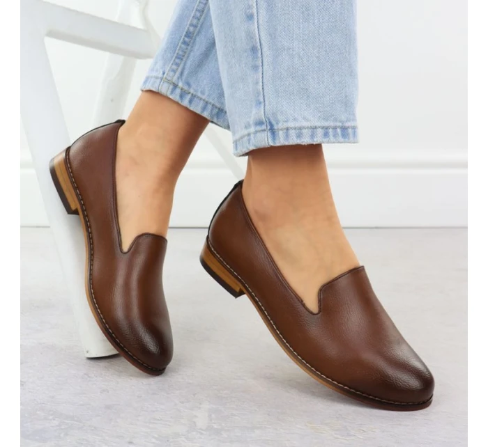 Dámské polobotky lords brown Potocki 19337