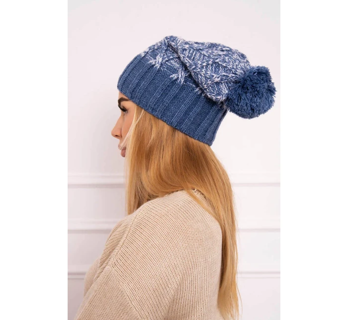 Milano fleecová čepice K203 denim model 18749927 - K-Fashion Milano fleecová čepice K203 denim model 18749927 - K-Fashion