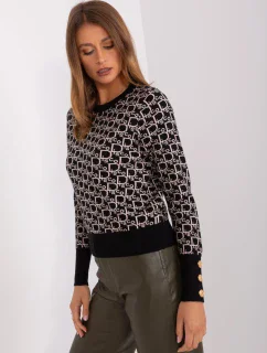 Jumper AT SW 2342.46P černý a béžový