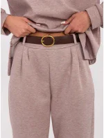 Spodnie DHJ SP model 20857348 ciemny bezowy - FPrice Spodnie DHJ SP model 20857348 ciemny bezowy - FPrice